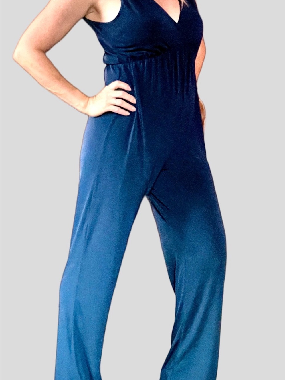 BCBG Navy blue romper